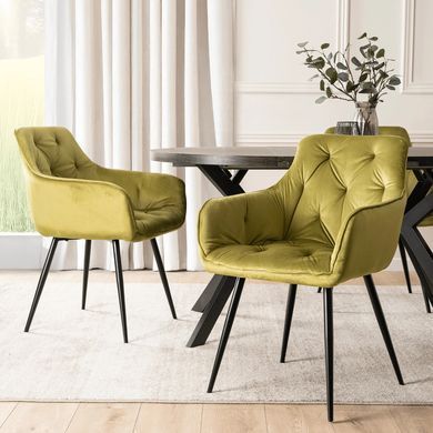 Стул MEBEL ELITE MODESTO Velvet Оливка фотография