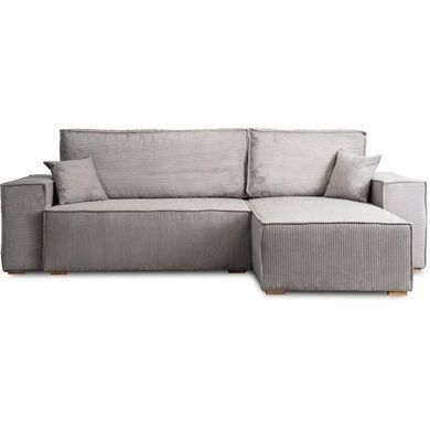 Кутовий диван універсальний MEBEL ELITE ALEX 262 см тканина Сірий фотографія