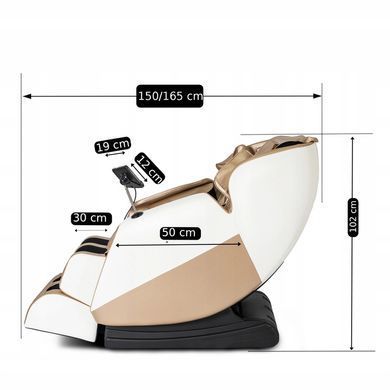 Массажное кресло MEBEL ELITE RX ULTRA PRO MAX экокожа бежевий фотография
