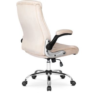 Стілець офісний поворотний оксамитовий MEBEL ELITE SORIN 2 Velvet Бежевий фотографія