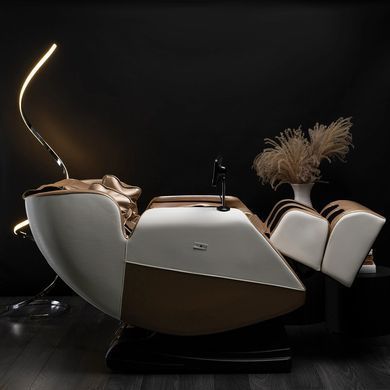 Массажное кресло MEBEL ELITE RX ULTRA PRO MAX экокожа бежевий фотография