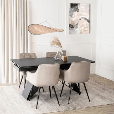 Стілець MEBEL ELITE MODESTO Velvet Беж фотографія