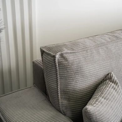 Кутовий диван універсальний MEBEL ELITE ALEX 262 см тканина Сірий фотографія