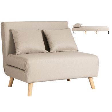 Диван розкладний MEBEL ELITE MARRY 2 тканина Беж фотографія