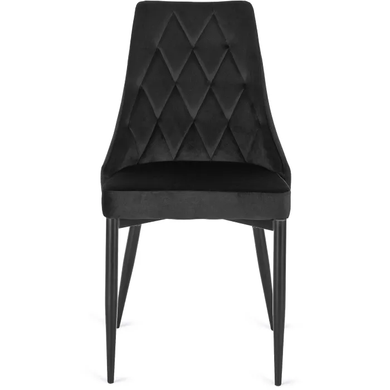 Стул бархатный MEBEL ELITE CORK Velvet Черный фотография