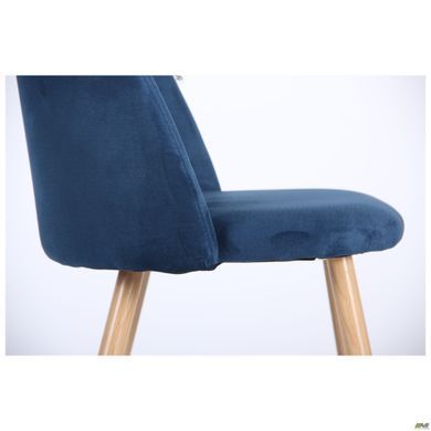 Стул Sherry beech Velvet AMF Синий фотография