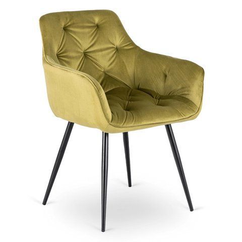 Стул MEBEL ELITE MODESTO Velvet Оливка фотография