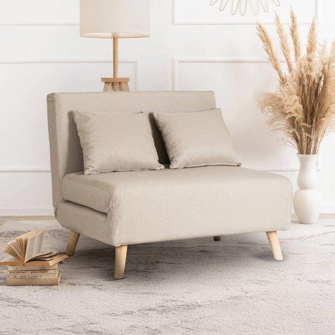 Диван розкладний MEBEL ELITE MARRY 2 тканина Беж фотографія