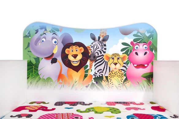 Кровать детская HAPPY JUNGLE Halmar 76x145 фотография