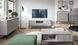 Комод высокий Perfect Home Новая/Nova 2-дверный с черными ножками K104 Серый