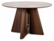 Стіл Обідній ALZANO Signal 120x120 білий/горіх фотографія