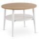 Журнальный столик MEBEL ELITE PAULO 60x60 Дуб/белый