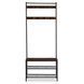 Вешалка MEBEL ELITE JETT 70 рустикальный дуб/черный