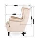 Крісло м'яке оксамитове MEBEL ELITE KLARIS 2 Velvet Беж
