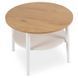 Журнальный столик MEBEL ELITE PAULO 60x60 Дуб/белый