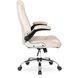 Стілець офісний поворотний оксамитовий MEBEL ELITE SORIN 2 Velvet Бежевий