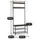 Вешалка MEBEL ELITE JETT 70 рустикальный дуб/черный
