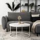 Журнальный столик AGNES MAX MEBEL ELITE 80x80 Белый Мрамор