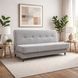 Диван розкладний MEBEL ELITE ARUBA 2 188 см Світло сірий