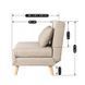 Диван розкладний MEBEL ELITE MARRY 2 тканина Беж
