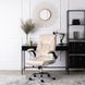 Стілець офісний поворотний оксамитовий MEBEL ELITE SORIN 2 Velvet Бежевий