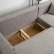 Кутовий диван універсальний MEBEL ELITE ALEX 262 см тканина Сірий