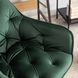 Стілець офісний поворотний оксамитовий MEBEL ELITE MILAN Velvet, Зелений / Золотий