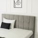 Ліжко двоспальне оксамитове MEBEL ELITE PANAMA Velvet 160x200 см Сірий