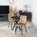 Стіл MEBEL ELITE LAUREN 60X60 Горіх / чорний