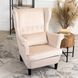 Крісло м'яке оксамитове MEBEL ELITE KLARIS 2 Velvet Беж