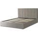 Ліжко двоспальне оксамитове MEBEL ELITE PANAMA Velvet 160x200 см Сірий
