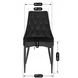 Стул бархатный MEBEL ELITE CORK Velvet Черный