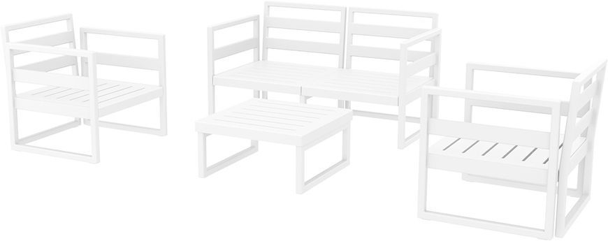 Комплект меблів для тераси Siesta Onto Mykonos Lounge Set White Білий