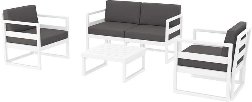 Комплект меблів для тераси Siesta Onto Mykonos Lounge Set White Білий