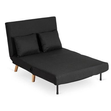 Диван розкладний MEBEL ELITE MARRY 2 тканина Чорний фотографія