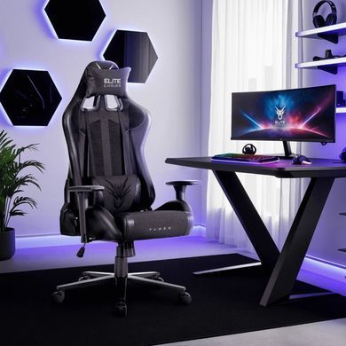 Стілець офісний поворотний MEBEL ELITE FLASH Чорний фотографія