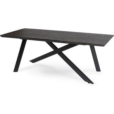 Стіл розкладний MEBEL ELITE HAMILTON 160(200)х90 Чорний фотографія