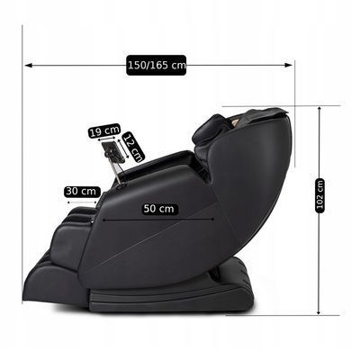 Масажне крісло MEBEL ELITE RX ULTRA PRO MAX екошкіра чорний фотографія