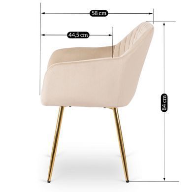 Стул MEBEL ELITE SHANE Кремовый фотография
