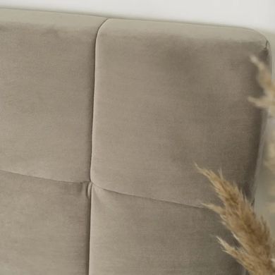 Ліжко двоспальне оксамитове MEBEL ELITE PANAMA Velvet 140x200 см Бежевий фотографія