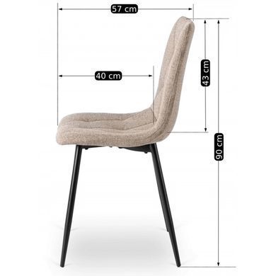 Стілець MEBEL ELITE ROBIN 2 Бежевий фотографія