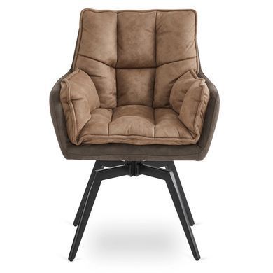 Стілець поворотний MEBEL ELITE ISLA Коричневий фотографія