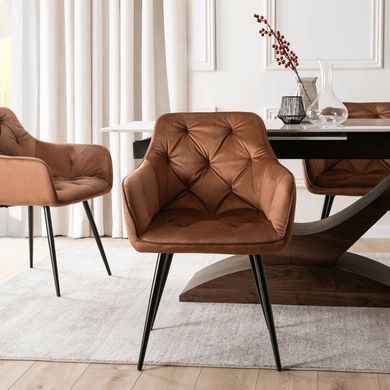 Стілець MEBEL ELITE MODESTO Velvet Рудий фотографія