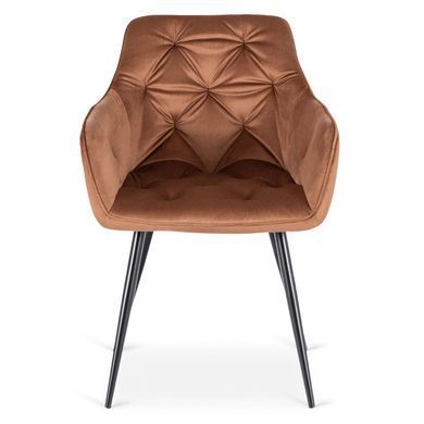 Стілець MEBEL ELITE MODESTO Velvet Рудий фотографія