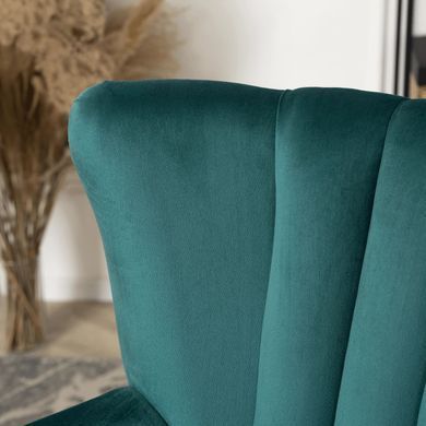 Крісло м'яке оксамитове MEBEL ELITEMALLO Velvet Зелений фотографія