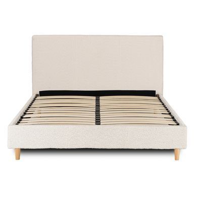 Ліжко двоспальне MEBEL ELITE KIOTO 140x200 см Кремовий фотографія