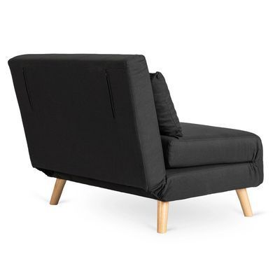Диван розкладний MEBEL ELITE MARRY 2 тканина Чорний фотографія