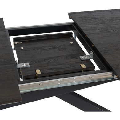 Стіл розкладний MEBEL ELITE HAMILTON 160(200)х90 Чорний фотографія