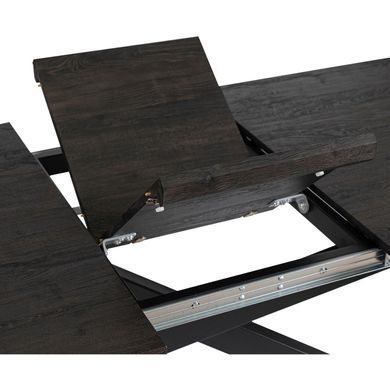 Стіл розкладний MEBEL ELITE HAMILTON 160(200)х90 Чорний фотографія