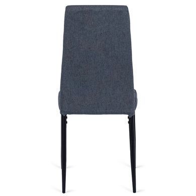 Комплект стіл розкладний MEBEL ELITE CLARK 120(160)х80 см Дуб артизан/чорний +4 стільці TEX Темно сірий фотографія